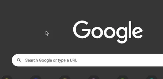 Older Chrome version with correct cursor size