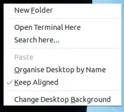 Nautilus right click menu
