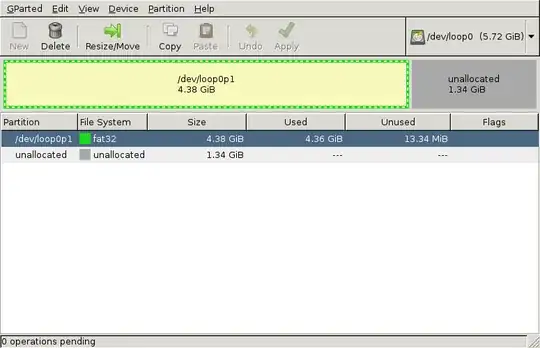 unallocated space on right