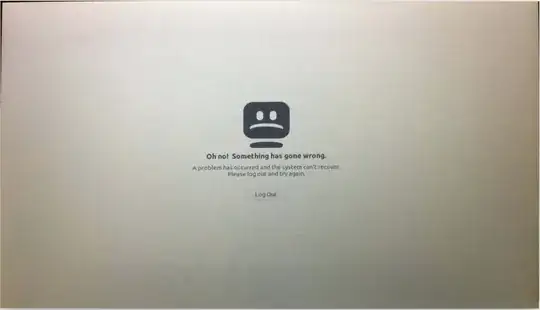 screenshot of "Oh no! Something has gone wrong." screen