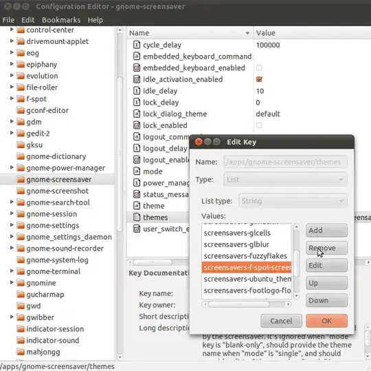 Editing the gconf key