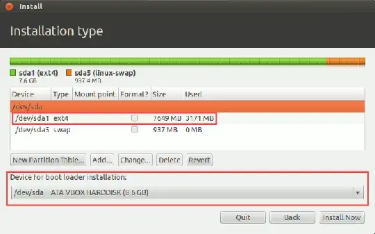 ubiquity grub install