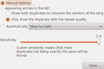 configuration window