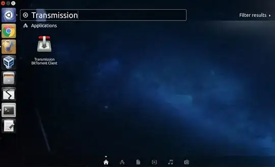 Transmission BitTorrent Client in dash