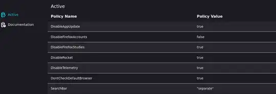 image of Firefox policies user interface