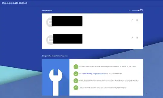 remote desktop access screen
