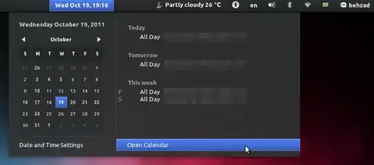 Gnome Shell Calendar