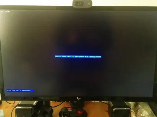 MOK Management proceed screen on boot