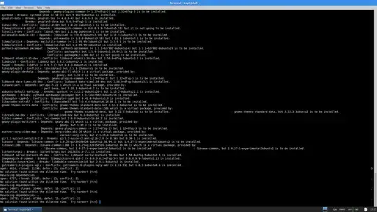Ubuntu aptitude error