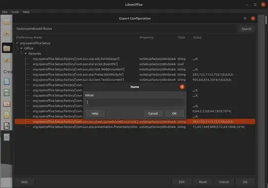 Expert configuration window screenshot