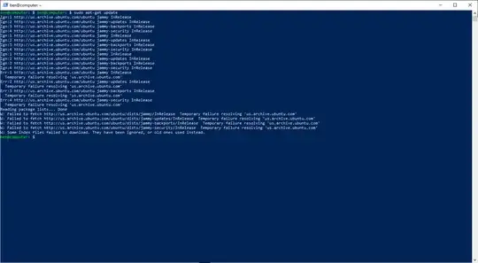 Errors while trying to upgrade