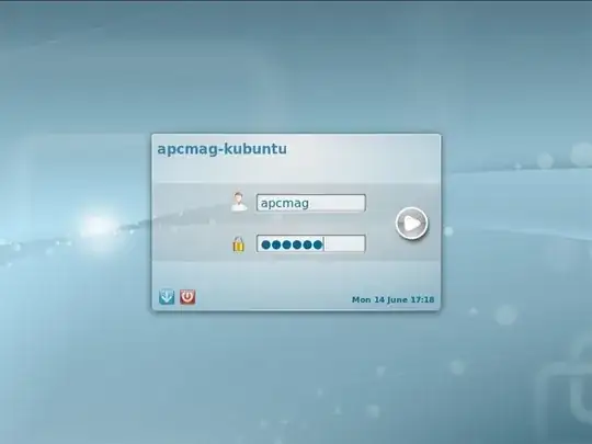 KDE Login Screen