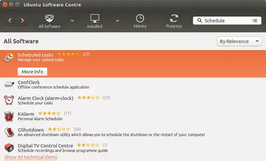 Ubuntu Software Center: Schedule