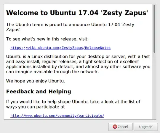 update manager offering upgrade to 17.04