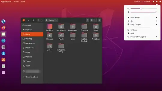 20.04 Dark mode not making menus dark.