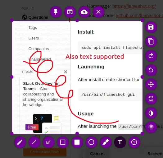flameshot example annotate