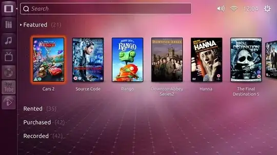 Ubuntu TV screeshot