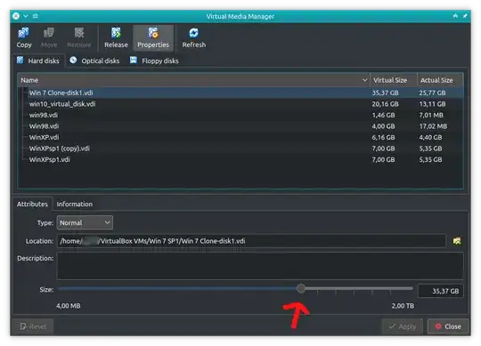 VirtualBox Virtual Media Manager