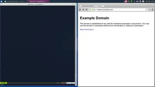 Fig 3: Left-tiling Terminal Window