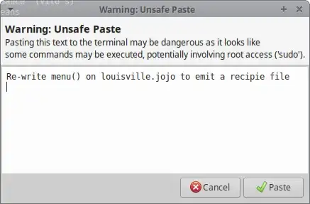 Warning: Unsafe Paste