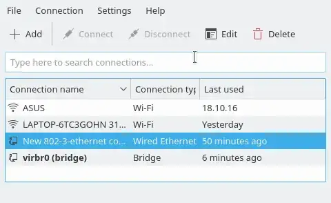 wired connection error
