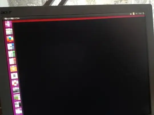 dash icons distorted, rest of screen black