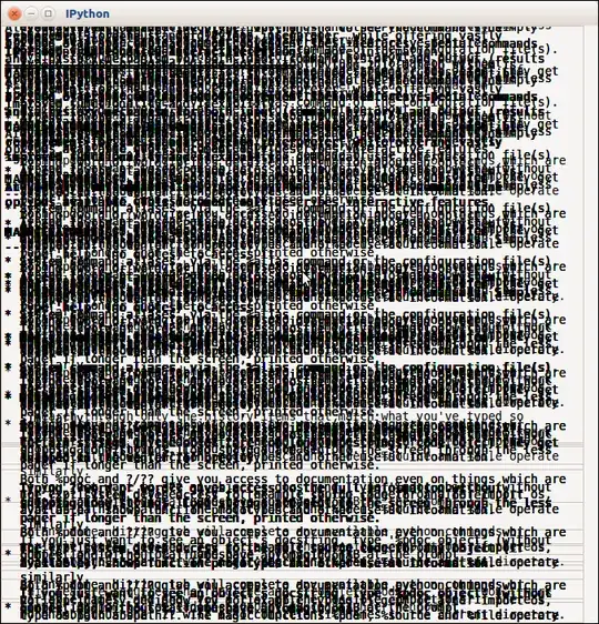 Here is a screen shot of the garbled IPython 3 Qt Console screen