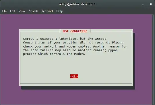 output of sudo pppoeconf output of sudo pppoeconf