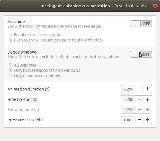 Disable Settings here