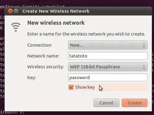 new adhoc network settings