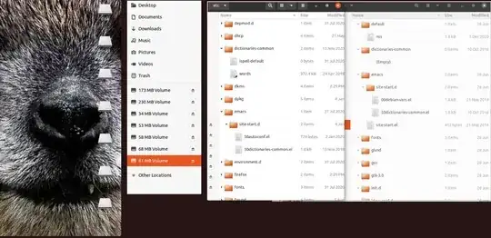 two slightly different versions of /etc/default