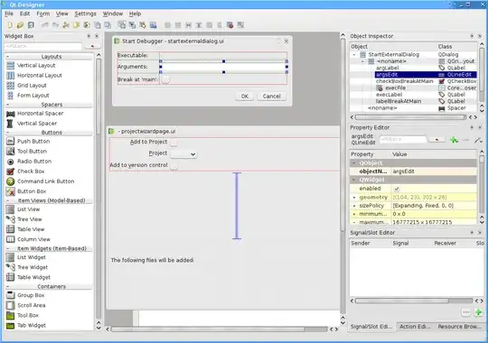 Qt Designer screenshot