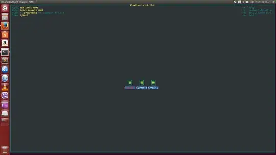 Just after running alsamixer