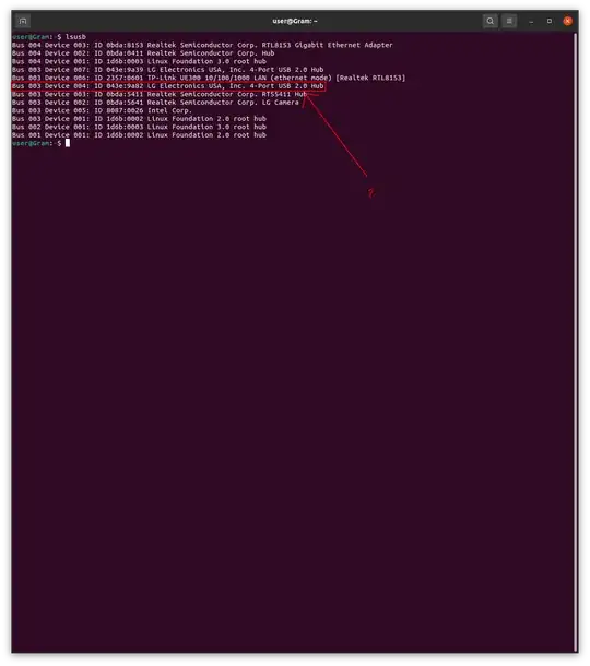 lsusb output