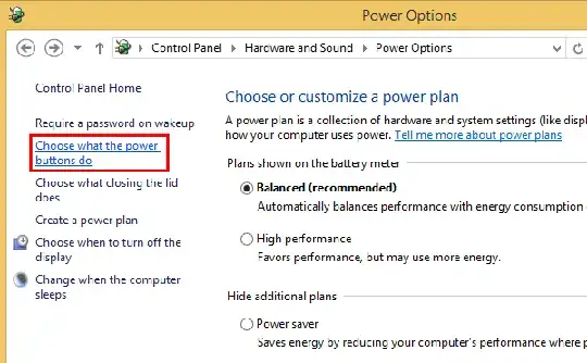 Choose what the power buttons do