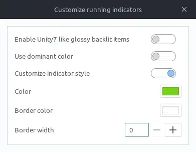 customize running indicators