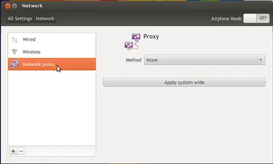 Go to the Manual Proxy Settings