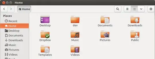 home folder in which I want to reach a specific item