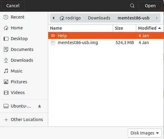 Select Disk Image type