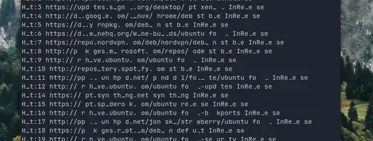 glitched terminal text