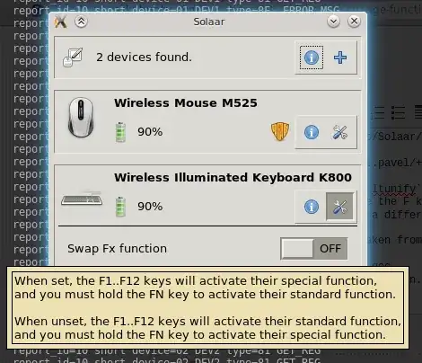 Screenshot of Solaar