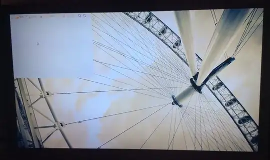 Desktop with no menus