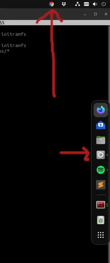 screenshot of dock. These two icons show the same app, how to make them look the same?