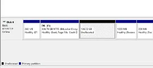 Disc partition windows
