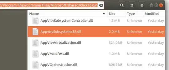 Nautilus ClickToRun folder view
