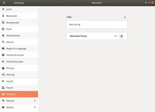 VPN not set up, Network Proxy off