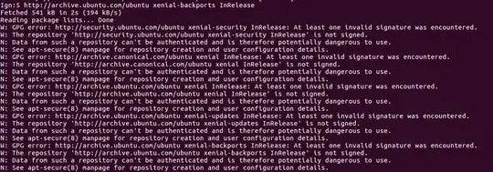 There are lots of "not signed" and "can't be authenticated" error messages.