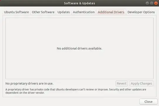 no additional drivers available