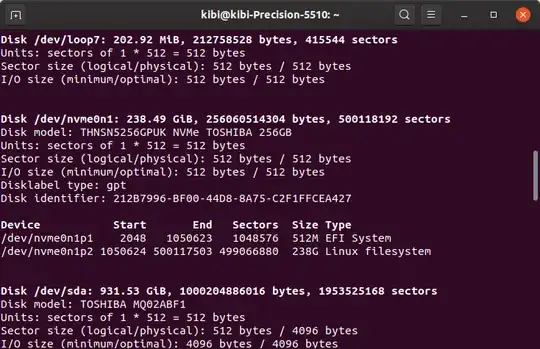 this is where the EFI partition is, is it ok?