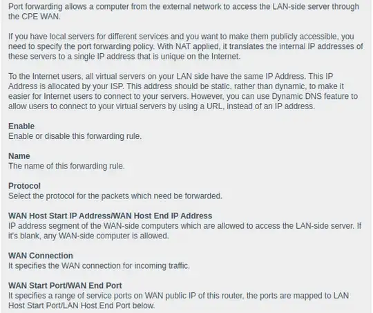 Port Forwarding Manual